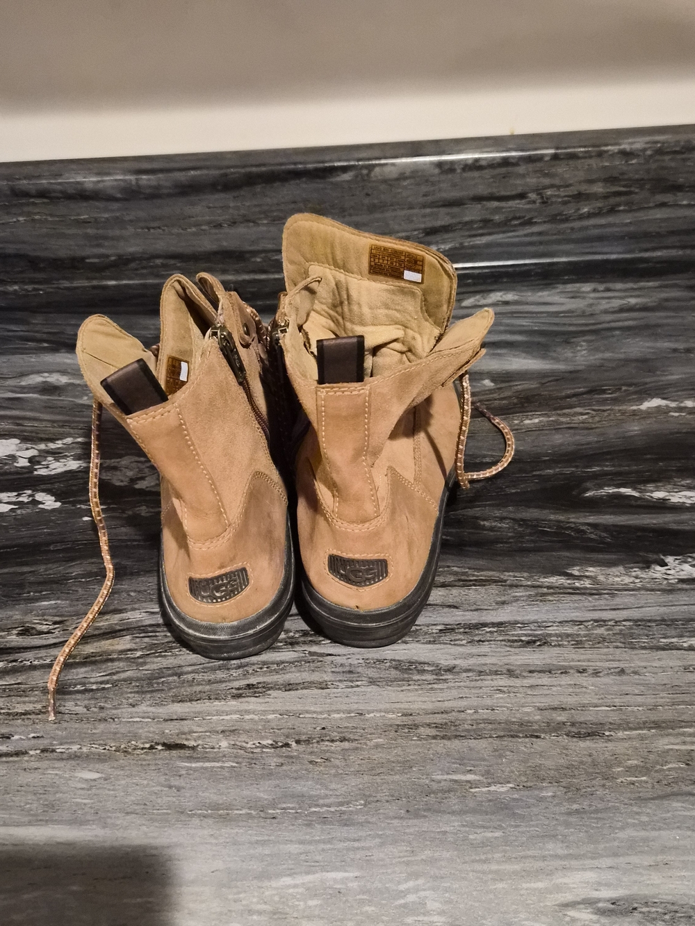 UGG Women's Tan Suede Chukka Boots with Black Sole
